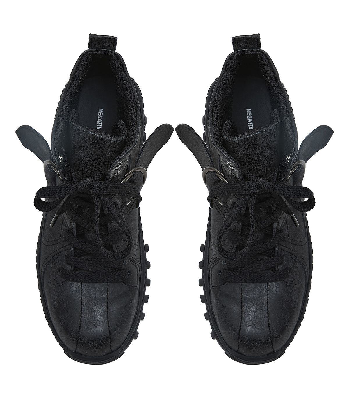 네거티브쓰리(NEGATIVETHREE) Engineered boots Sneakers BLACK