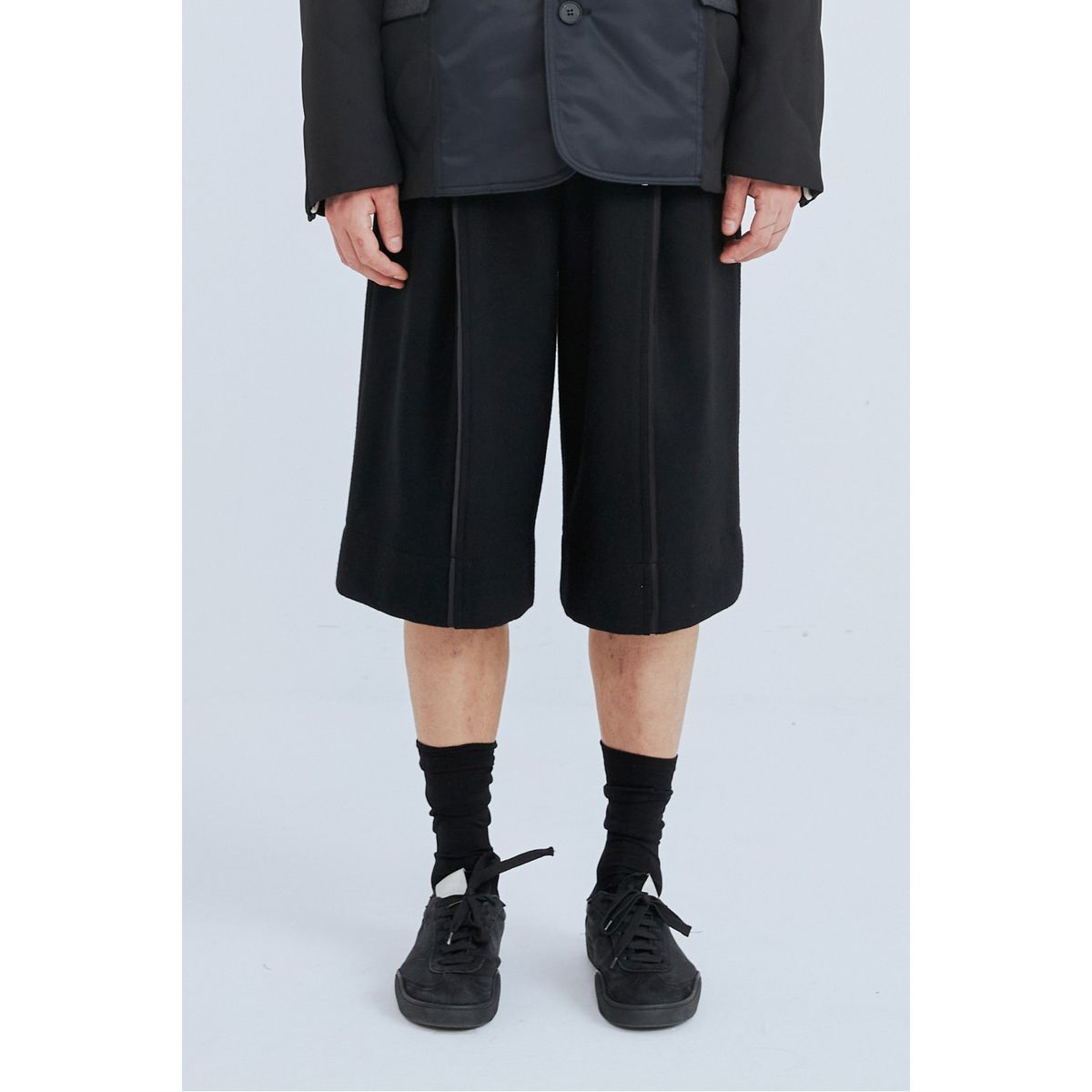 래코드(RECODE) Pocket Cutting Detail Pants_RKPAW23612BKX