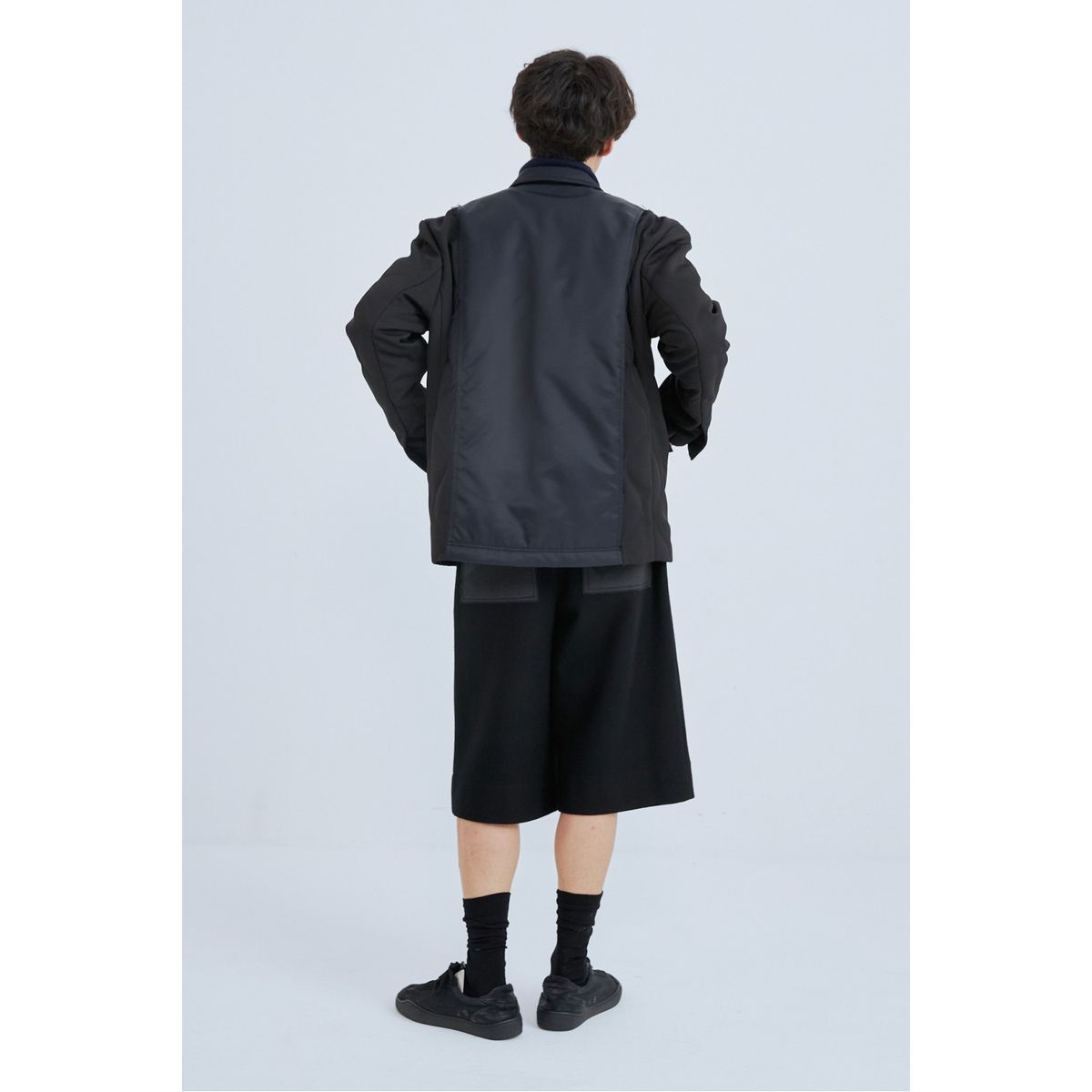 래코드(RECODE) Pocket Cutting Detail Pants_RKPAW23612BKX