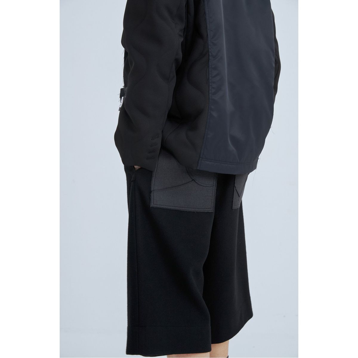 래코드(RECODE) Pocket Cutting Detail Pants_RKPAW23612BKX