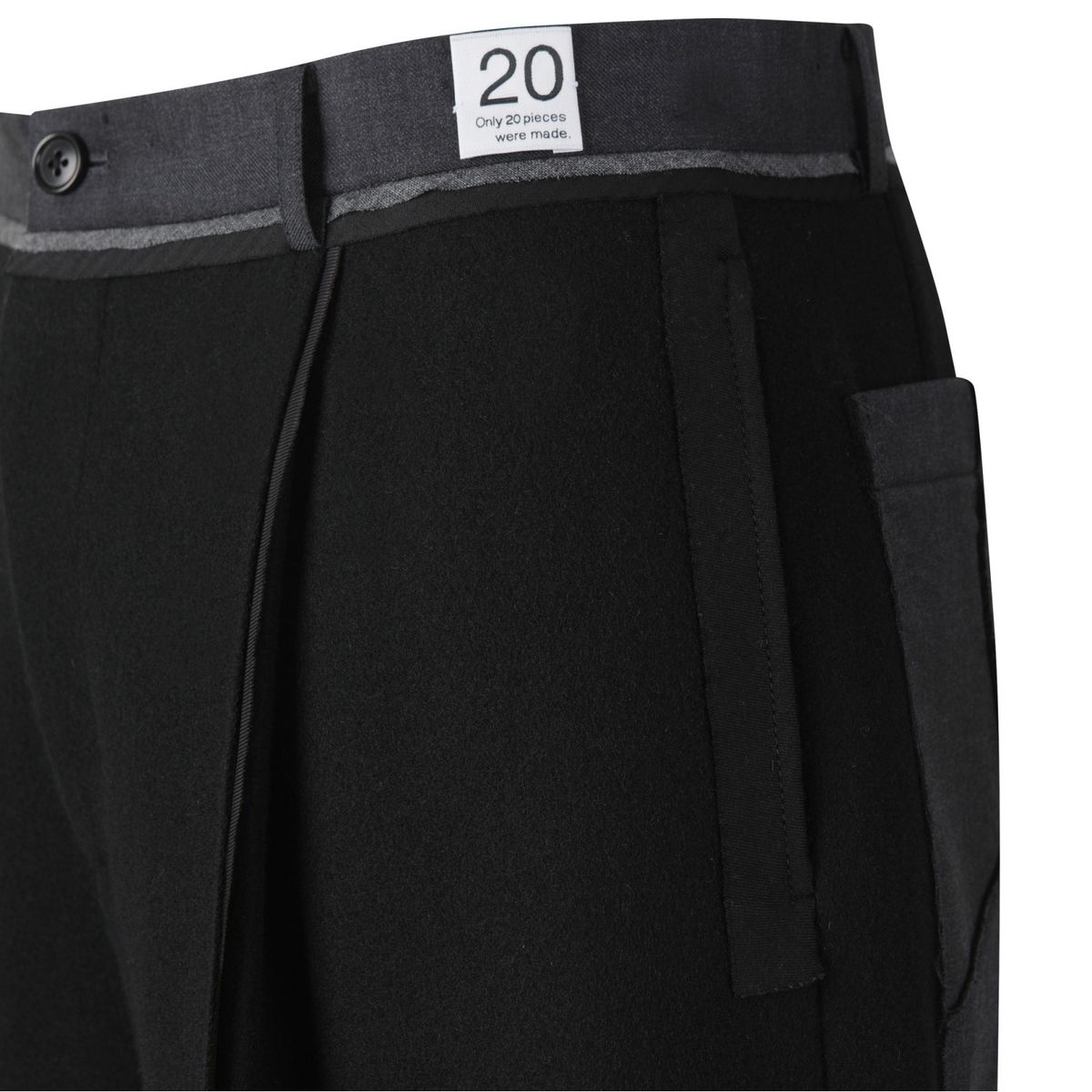 래코드(RECODE) Pocket Cutting Detail Pants_RKPAW23612BKX