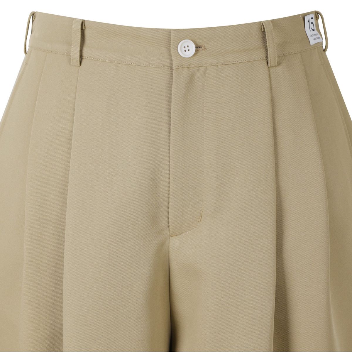 래코드(RECODE) Raw Edged Two Tuck Pants_RKPAA23606BEX