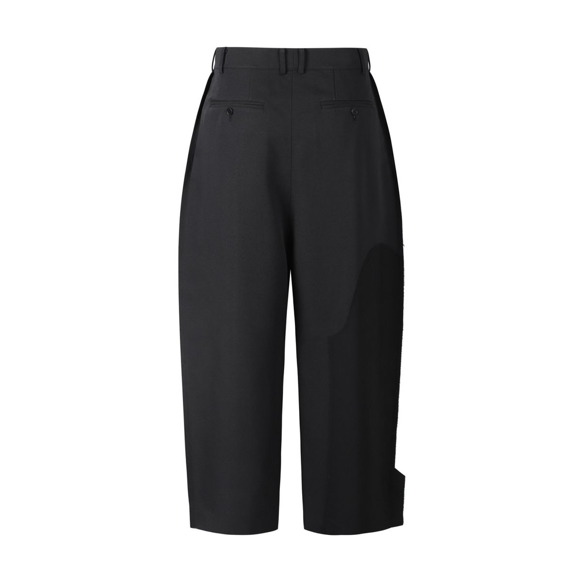 래코드(RECODE) Raw Edged Two Tuck Pants_RKPAA23606BKX
