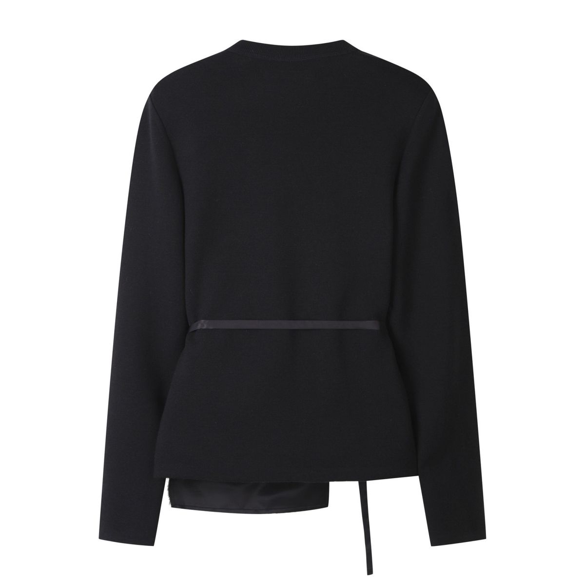 래코드(RECODE) Round neck knitwear with bustier top_RQWAA23544BKX
