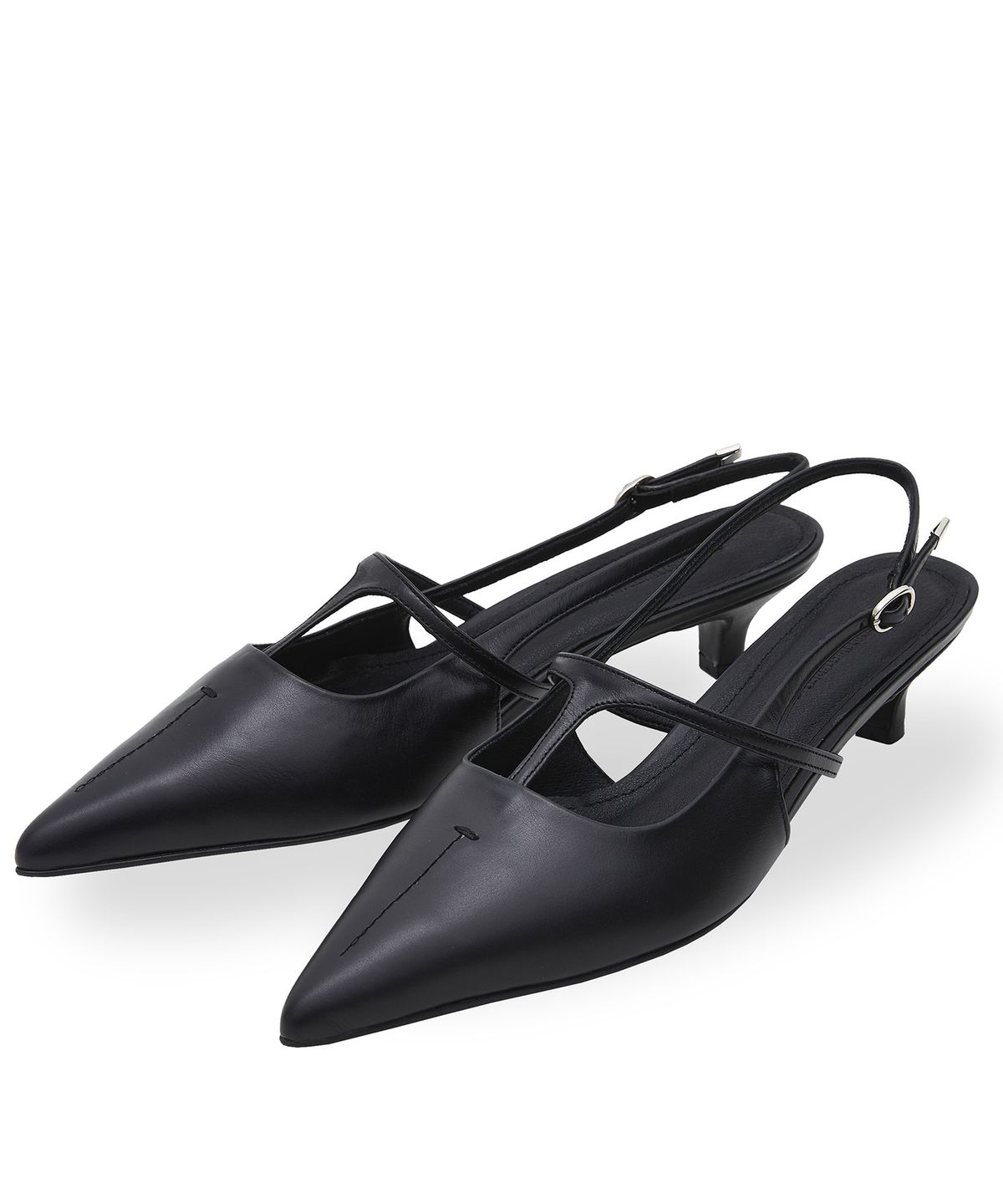 네거티브쓰리(NEGATIVETHREE) T Slingback BLACK