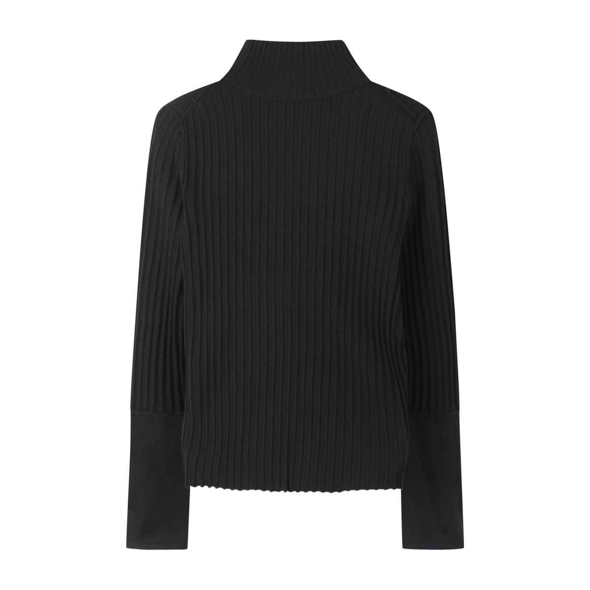 래코드(RECODE) Fabric Patch Work Knit Top_RQWAA23507BKX
