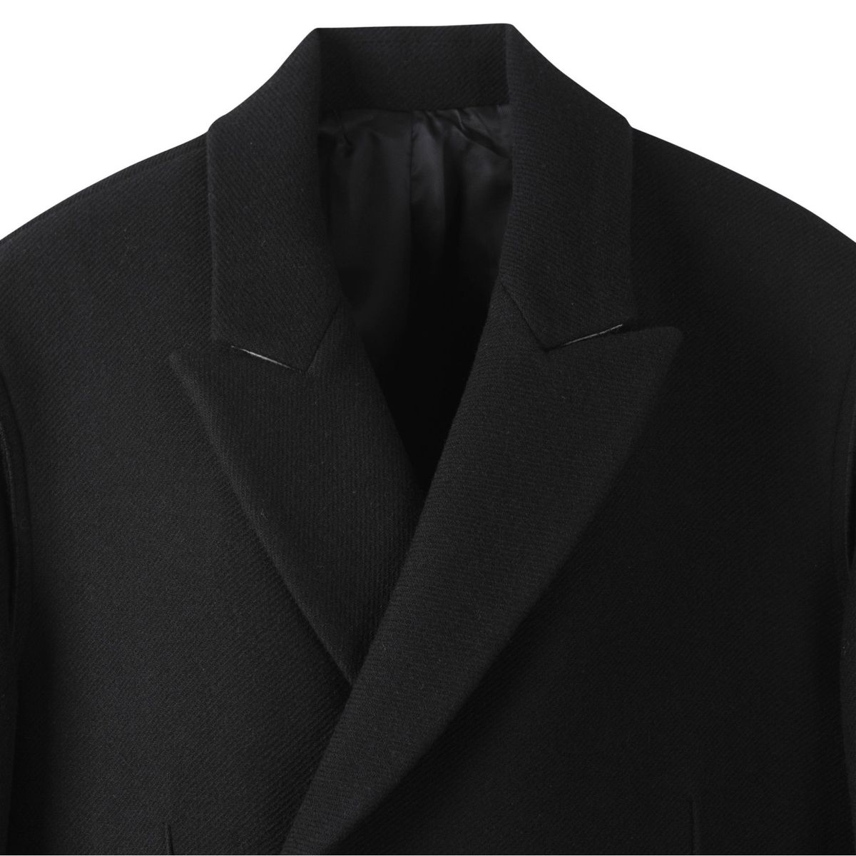 래코드(RECODE) Oversized Two way Double Coat_RQCAW23530BKX