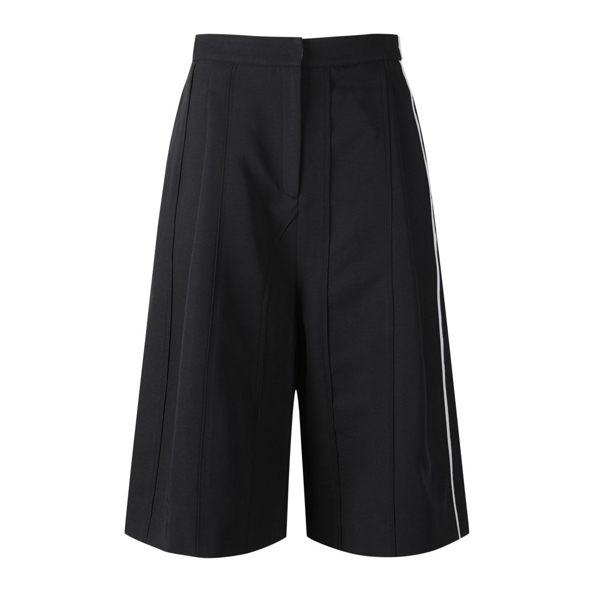 래코드(RECODE) Twill Patch Work Wide Short Pants_RQPAA23516BKX
