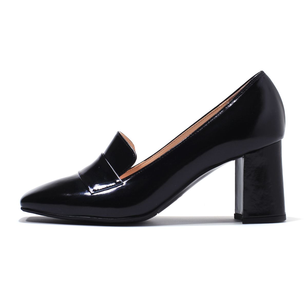 세라(SAERA) 에디션 소가죽 페니 통굽 펌프스 7CM S23P502