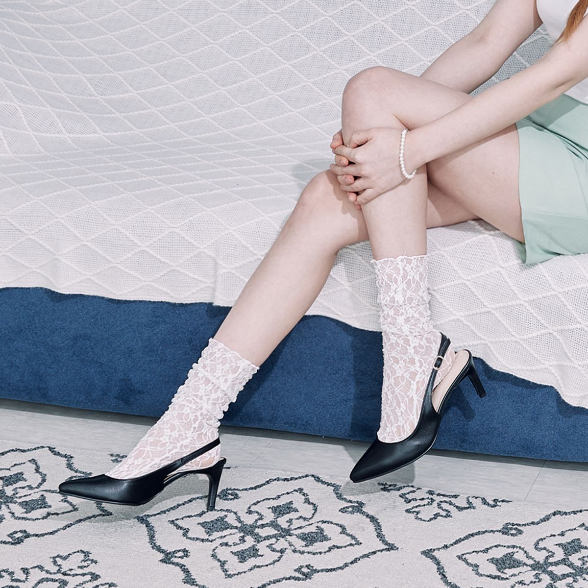 커스텀에이드 우먼(CUSTOMADE WOMAN) 5/7cm 스틸레토 슬링백 힐 엘로디(CW0036)