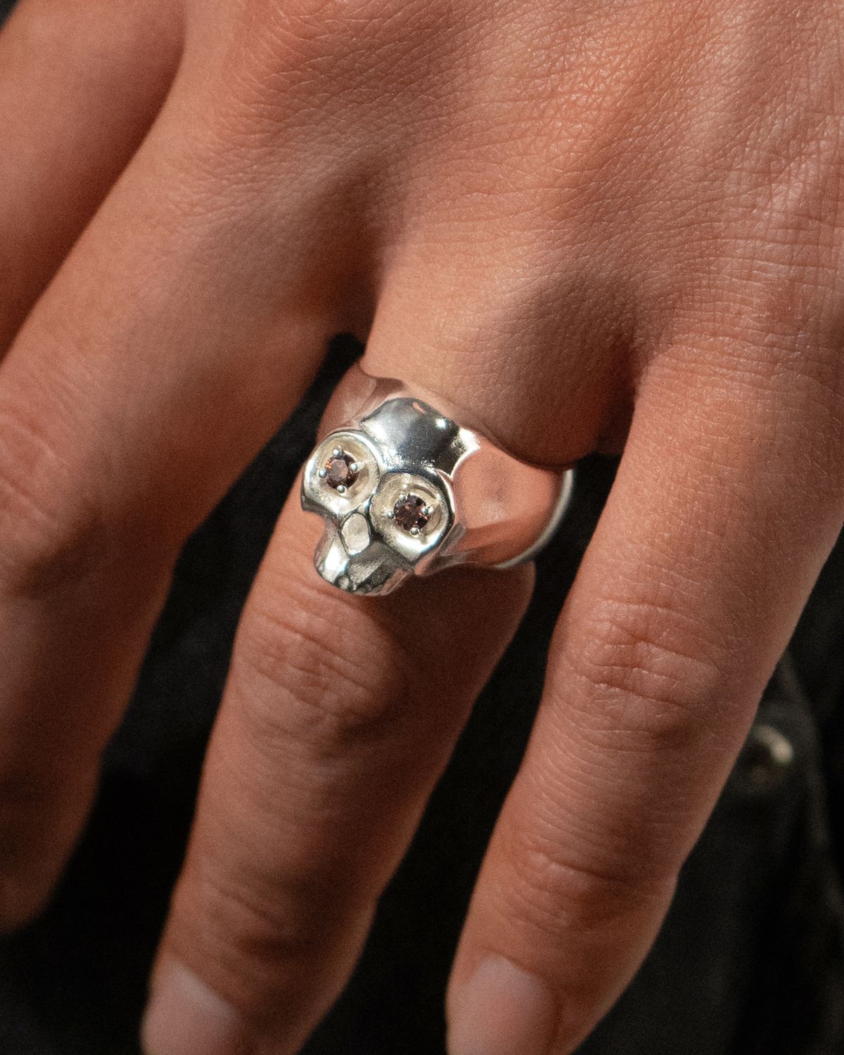 코어브라스(CORE BRASS) Mementomori ring -2(Tourmaline)