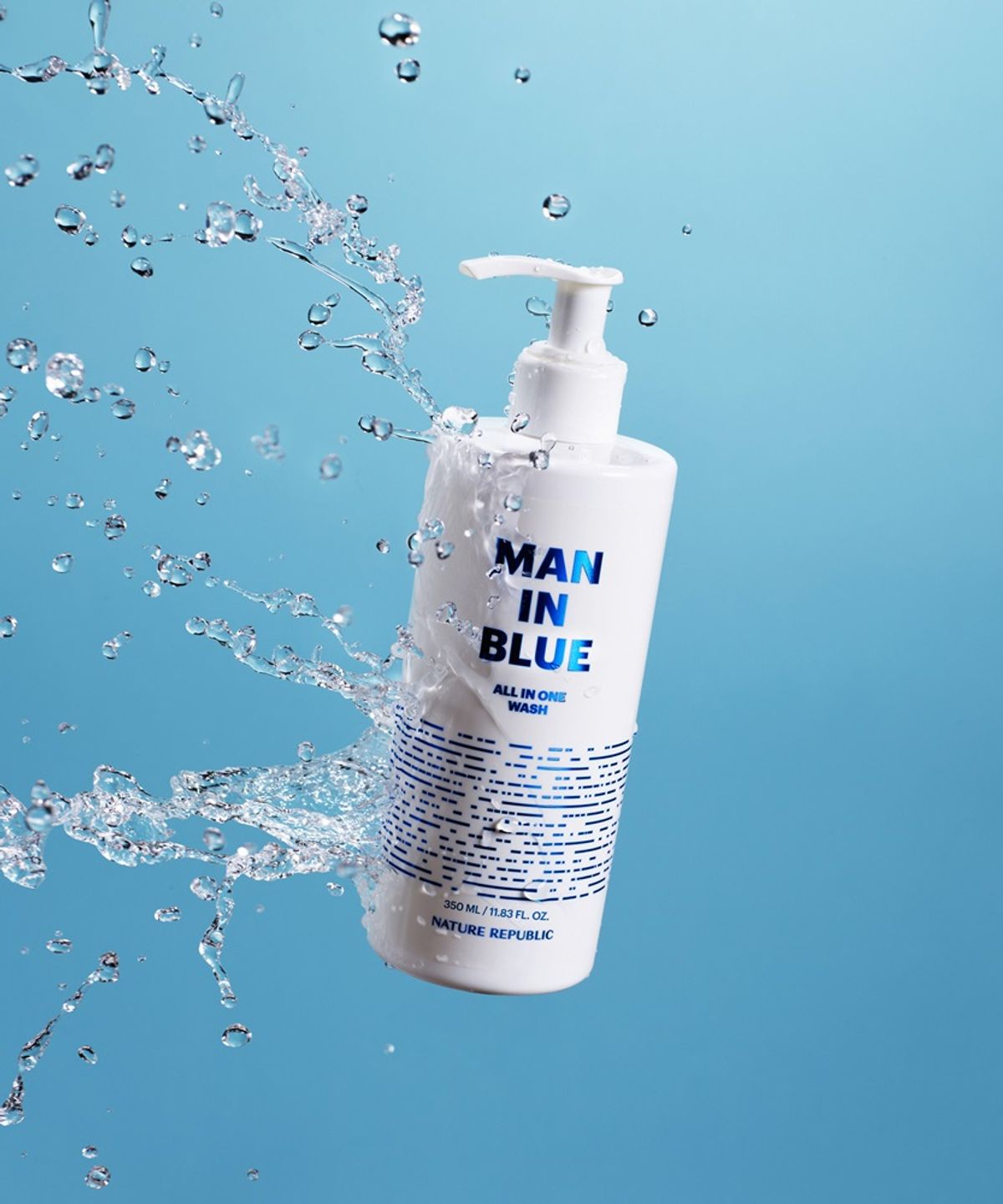 네이처리퍼블릭(NATURE REPUBLIC) 맨 인 블루 올인원 워시 350ml