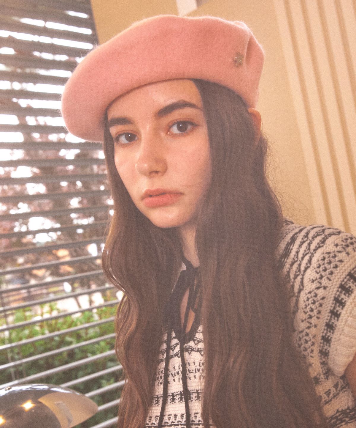 엘케블룸(ELKE BLOEM) ADORABLE WOOL PASTEL PINK BERET