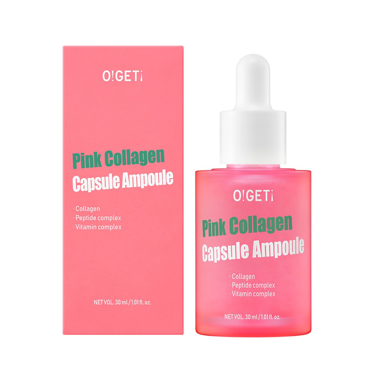 오겟(OGET) 오겟 핑크 콜라겐 캡슐 앰플 30ml [탄력보습]