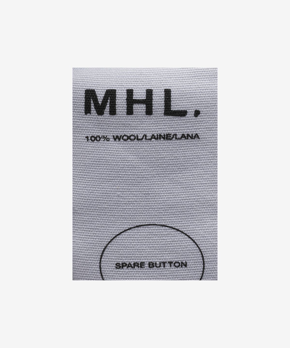 마가렛 호웰(MHL MARGARET HOWELL) 립드 숄 칼라 베스트 - 잉크 / WHKN0138A23KLFINK