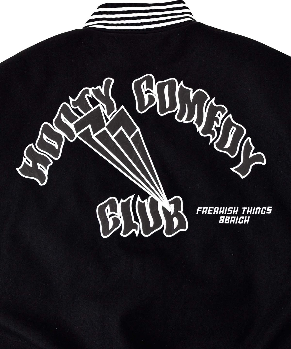 프리키쉬빌딩(FREAKISH BUILDING) SMILING EYES VARSITY ZIP-UP JACKET