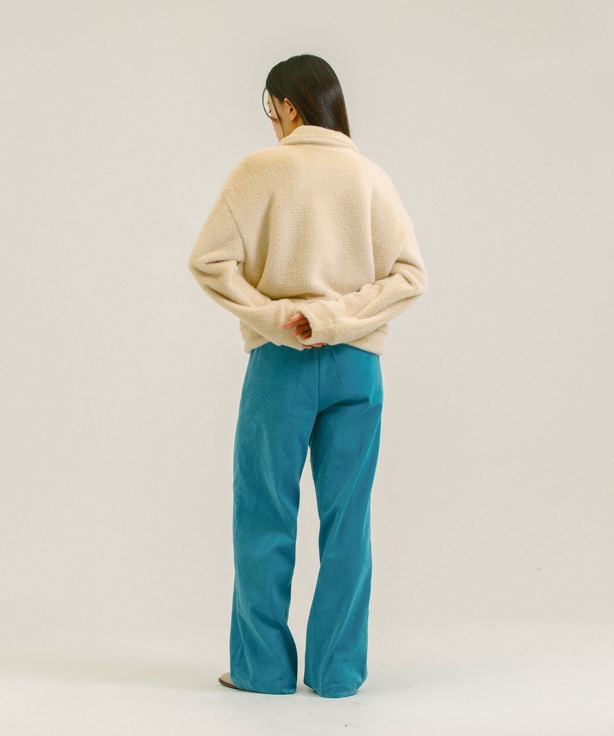 네벨에브리웨어(NEBELEVERYWEAR) Corduroy Wide Pants_Blue