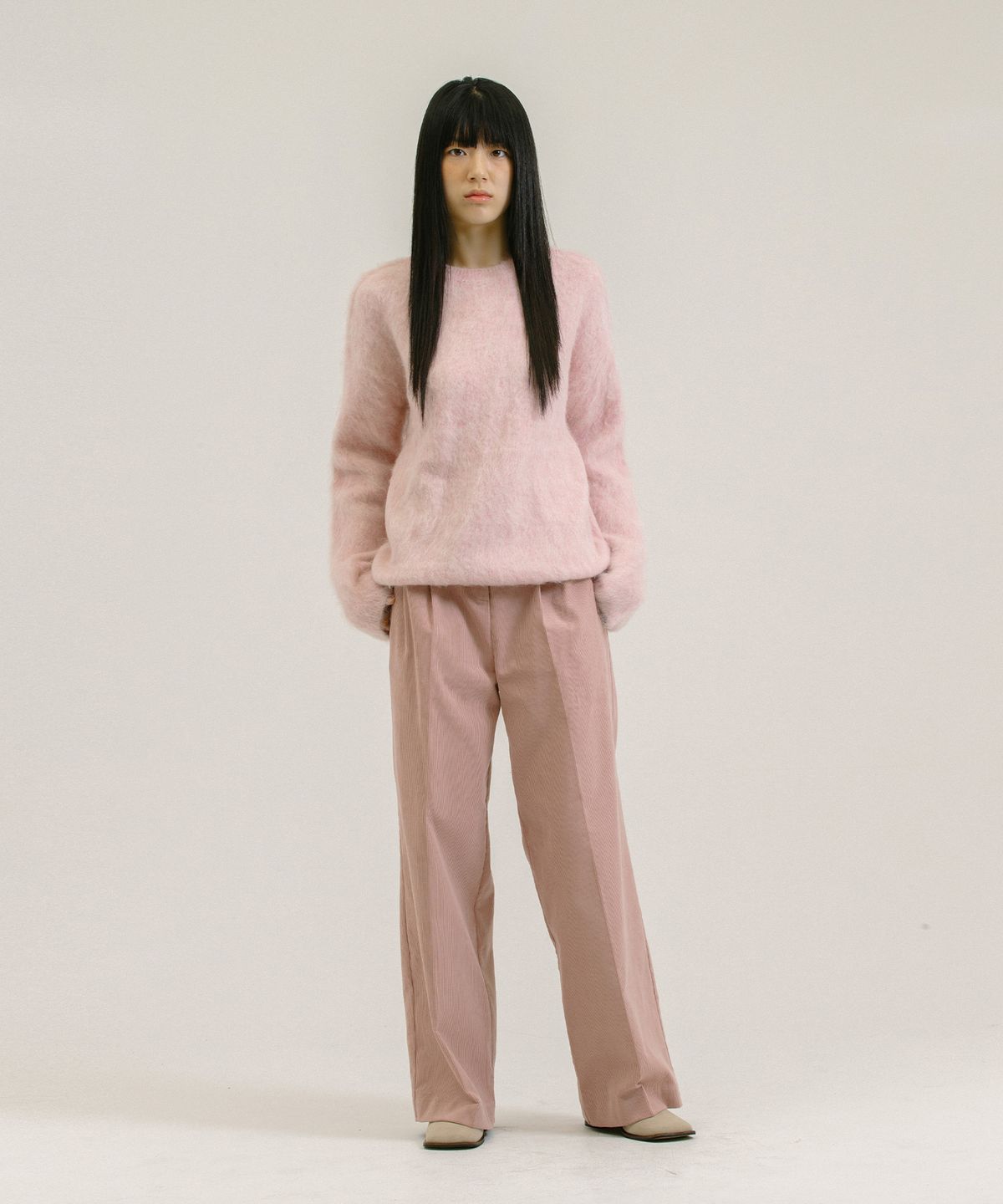 네벨에브리웨어(NEBELEVERYWEAR) Corduroy Wide Pants_Pael Pink