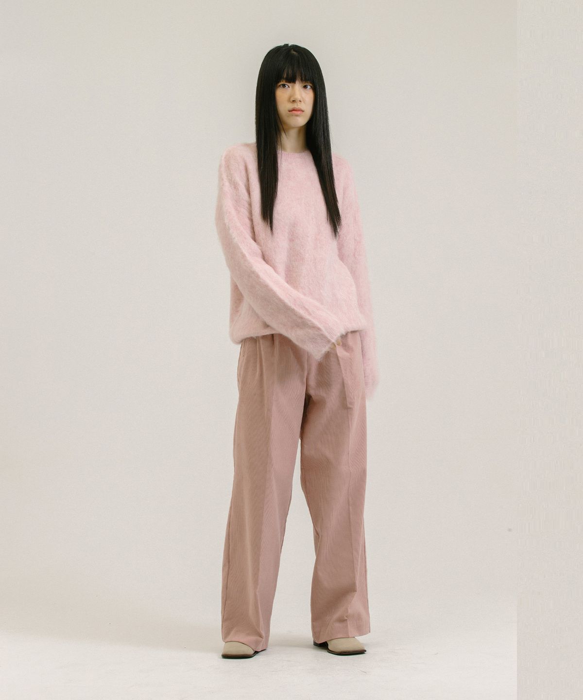 네벨에브리웨어(NEBELEVERYWEAR) Corduroy Wide Pants_Pael Pink
