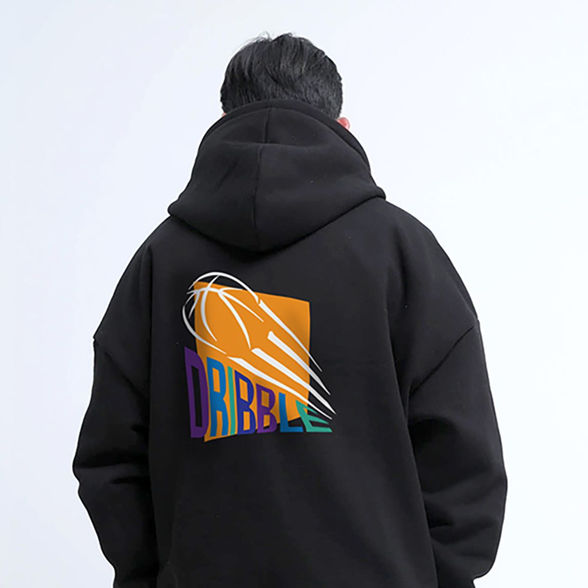 스터프(STUFF) 드리블 백 로고 후드티