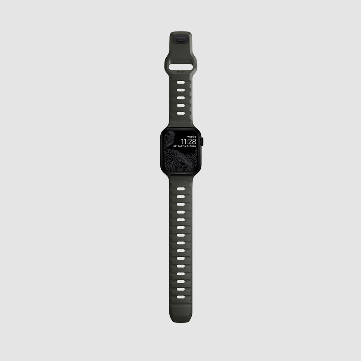 노마드(NOMAD) 애플 워치 스포츠 스트랩 - 애쉬 그린 / 44 45 49mm 울트라 시계줄