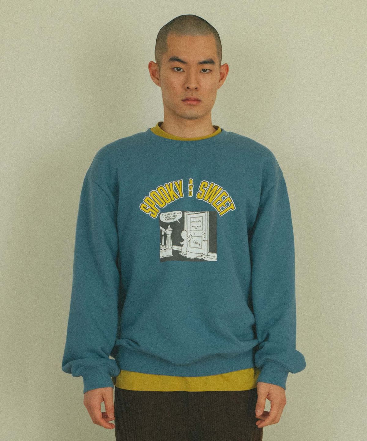 플랙(PLAC) CASPER X PLAC 스푸키 캐스퍼 스웨트 셔츠 블루