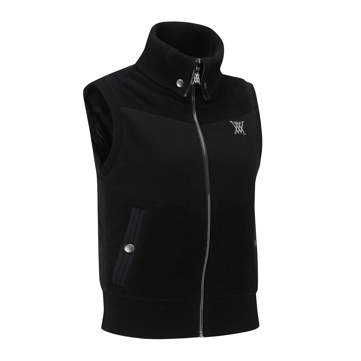어뉴골프(ANEW GOLF) WOMEN HYBRID KNIT VEST_BK