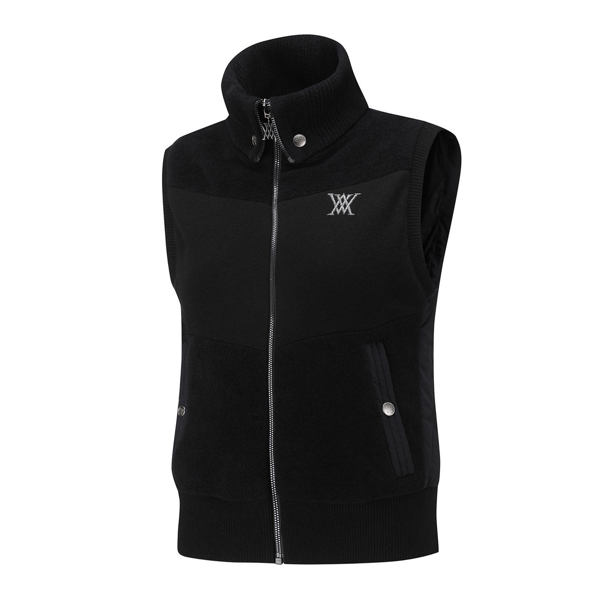 어뉴골프(ANEW GOLF) WOMEN HYBRID KNIT VEST_BK