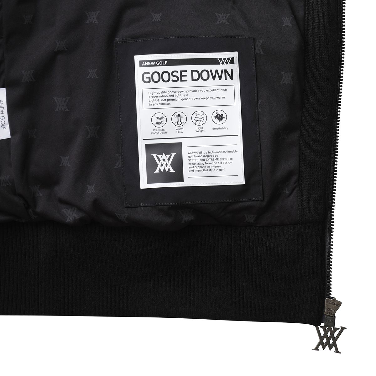 어뉴골프(ANEW GOLF) WOMEN HYBRID KNIT VEST_BK