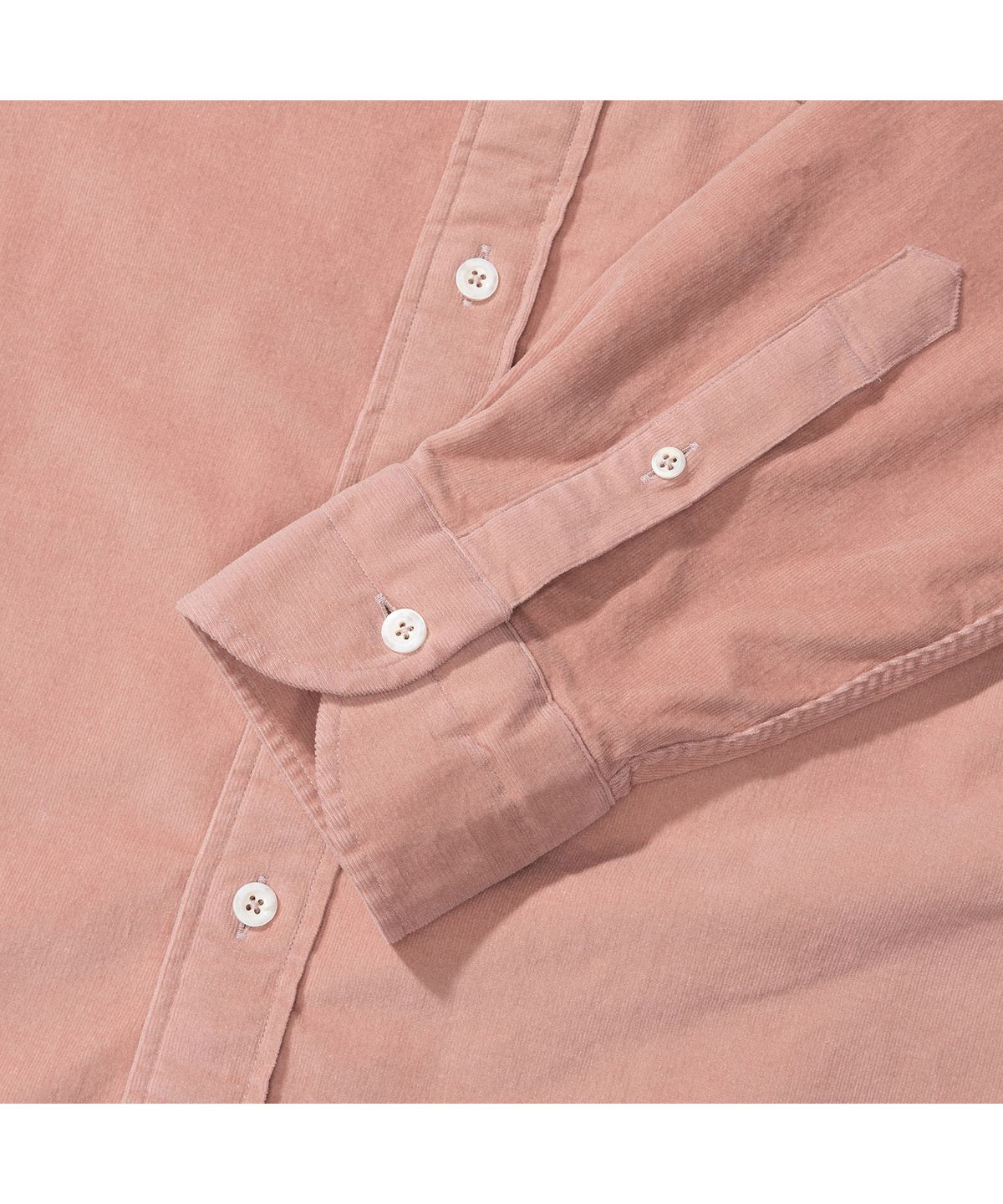 프로드셔츠(PRODESHIRT) [레귤러] 피렌체 와이드 코듀로이 셔츠 (러스트 핑크)