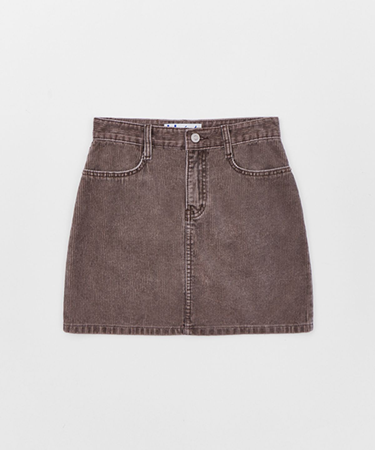 헤인트(HAINT) CAROL CORDUROY MINI SKIRT_3COLORS_BROWN