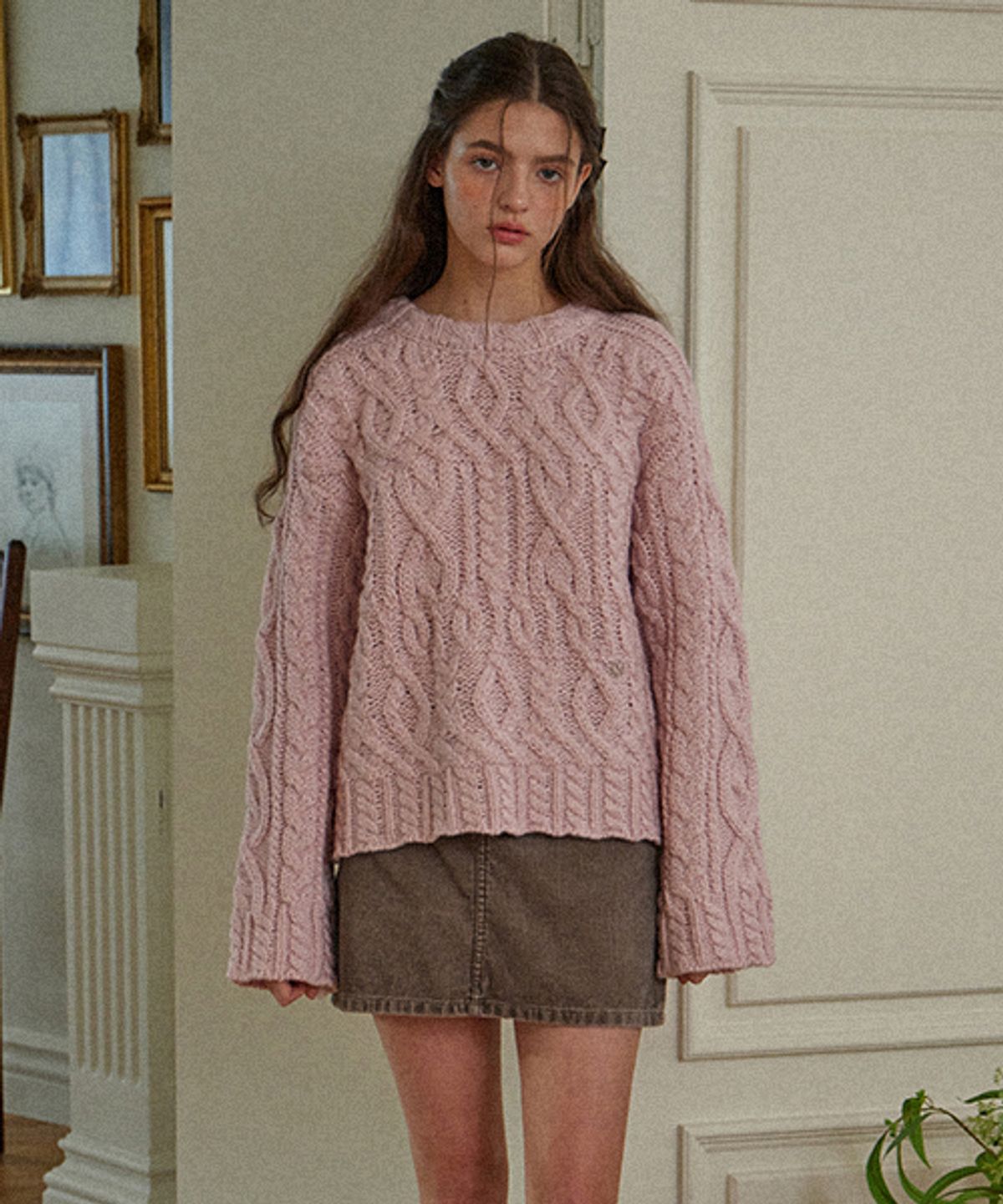 헤인트(HAINT) CAROL CORDUROY MINI SKIRT_3COLORS_BROWN