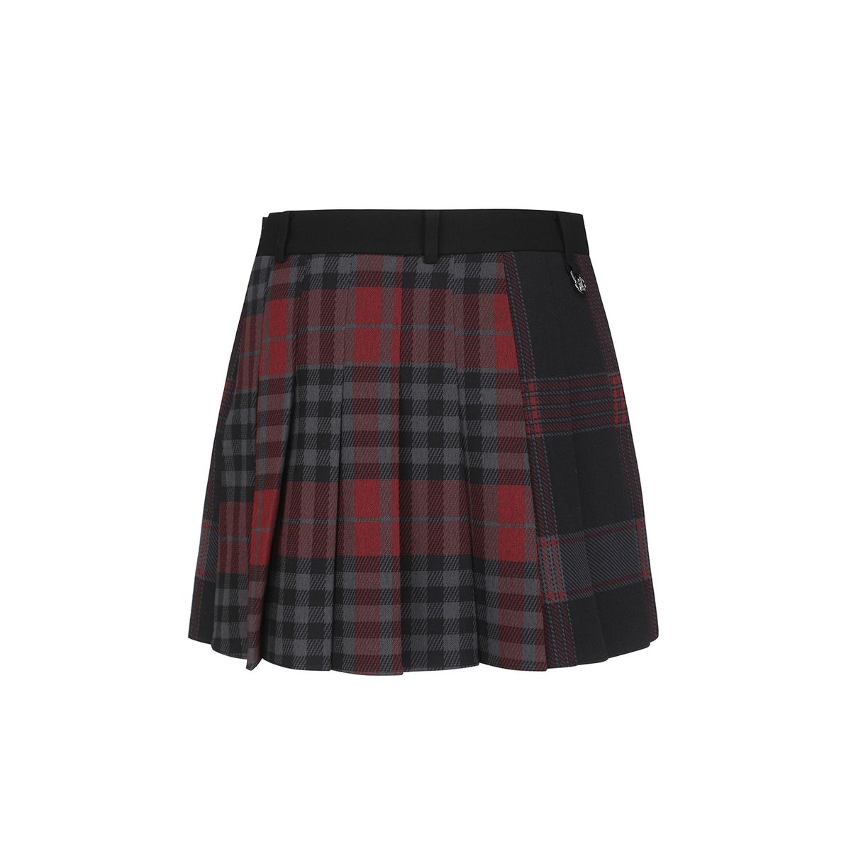 어뉴골프(ANEW GOLF) W CHECK PATTERN PLEATS SQ_BK