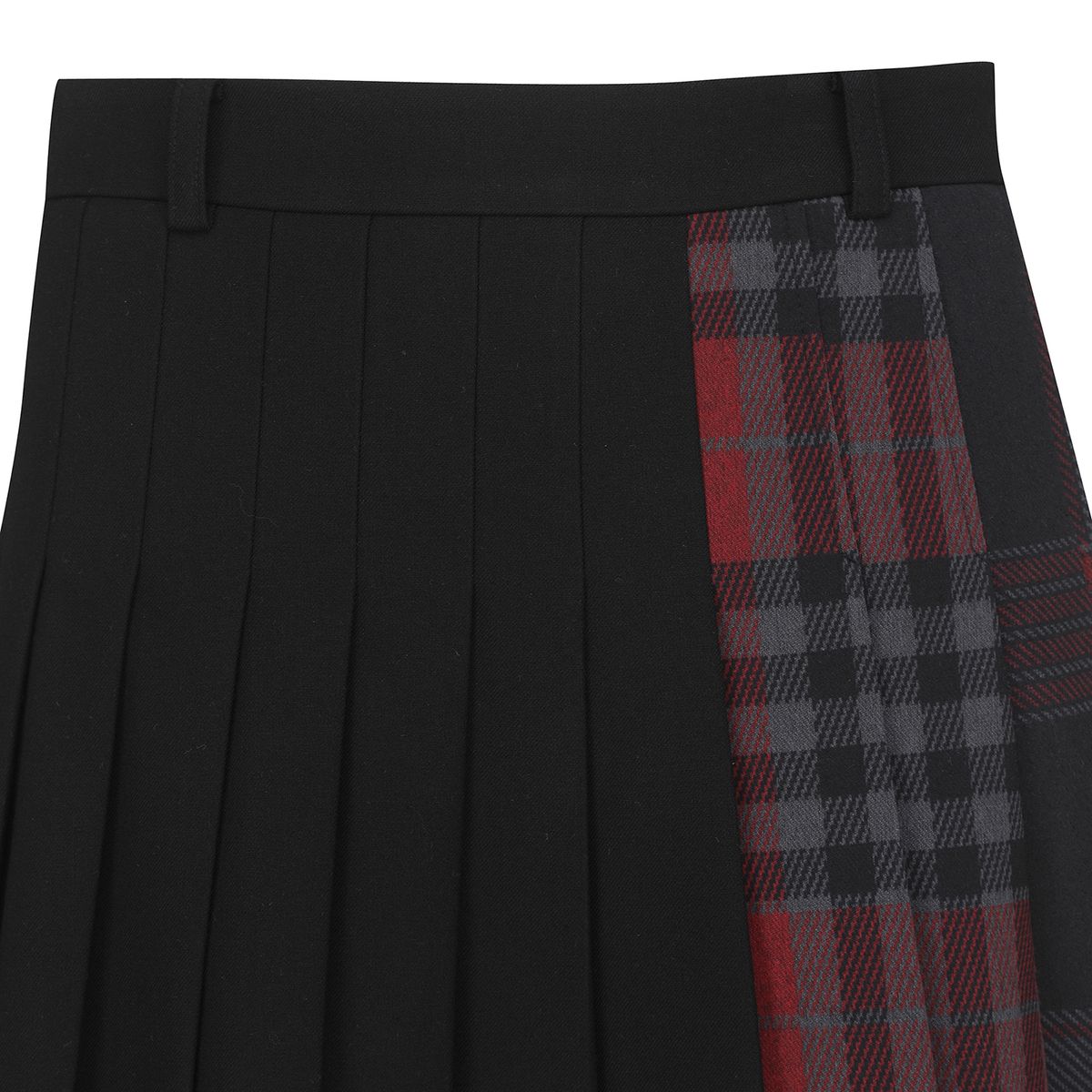어뉴골프(ANEW GOLF) W CHECK PATTERN PLEATS SQ_BK
