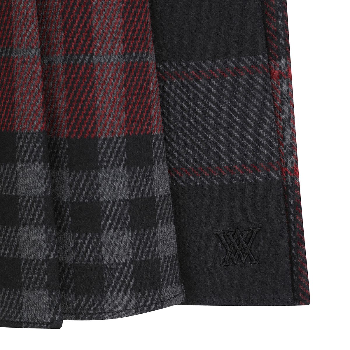 어뉴골프(ANEW GOLF) W CHECK PATTERN PLEATS SQ_BK