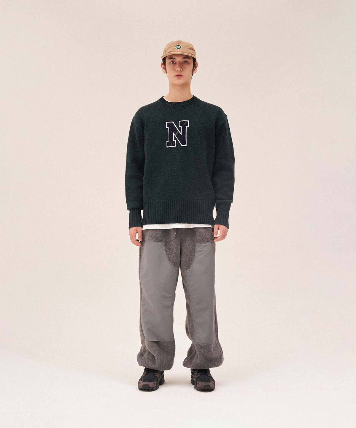 엔와이피(N.Y.P) Crew Neck Sweater (winter green)