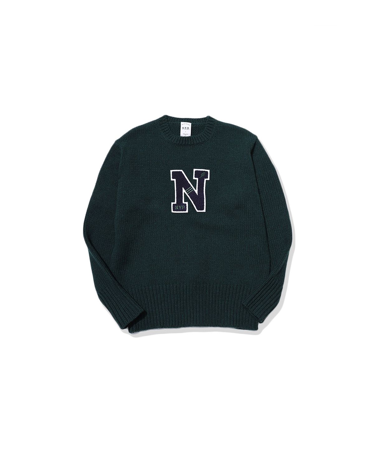 엔와이피(N.Y.P) Crew Neck Sweater (winter green)