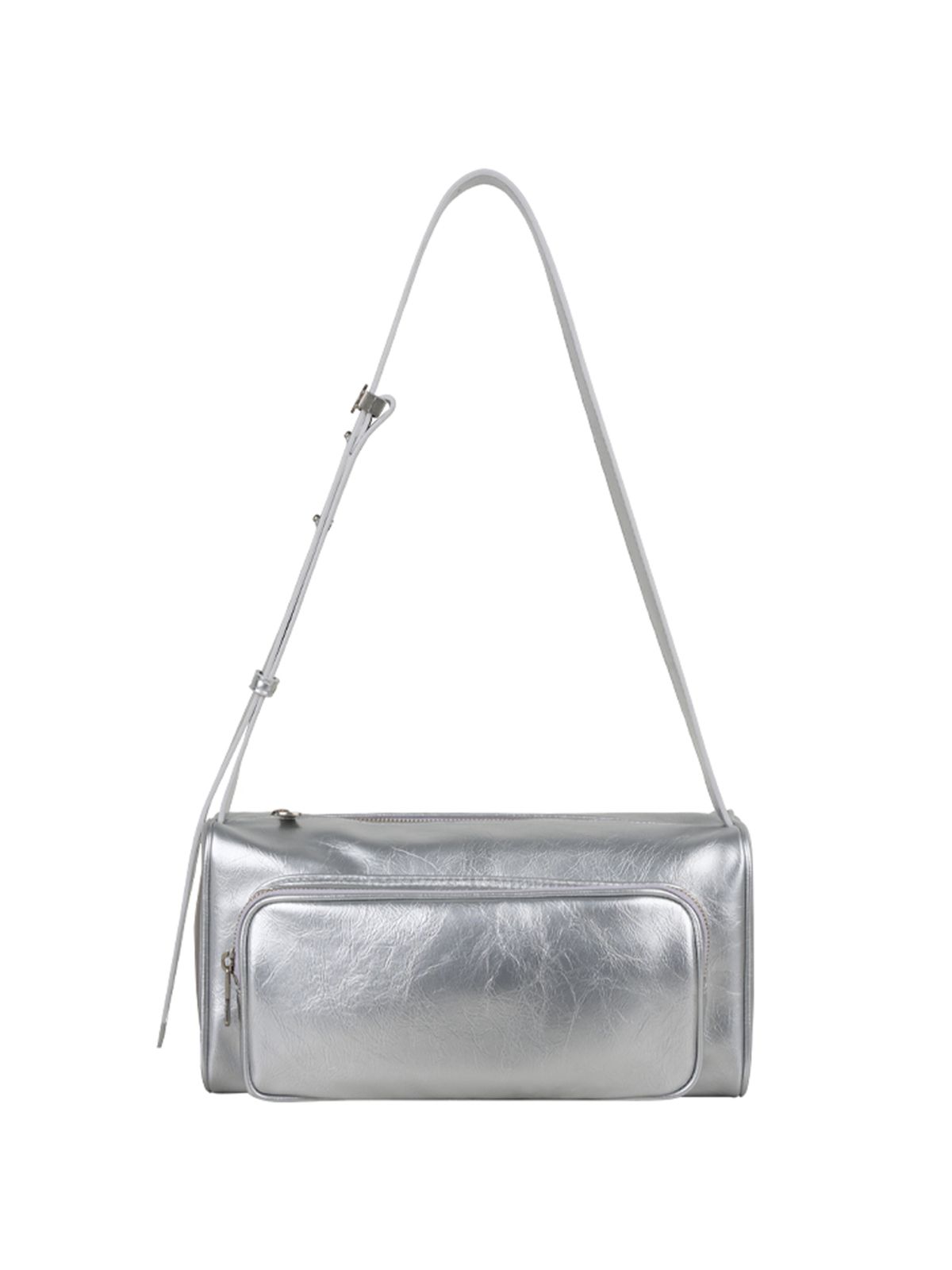세미코드(SEMICODE) poster pocket bag - crinkle silver
