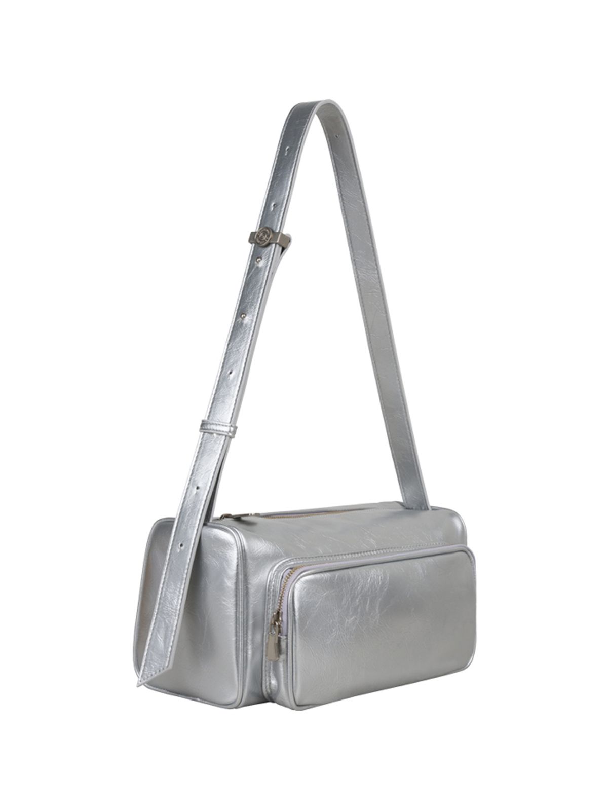 세미코드(SEMICODE) poster pocket bag - crinkle silver