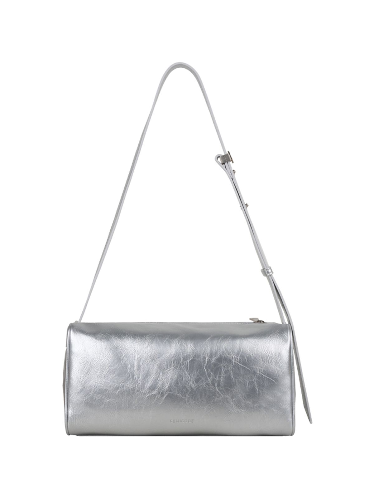 세미코드(SEMICODE) poster pocket bag - crinkle silver