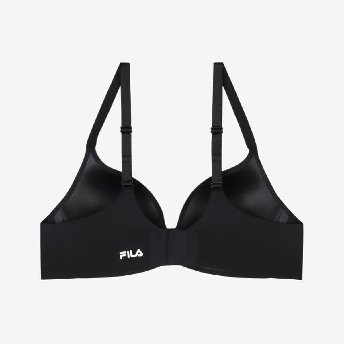 휠라언더웨어(FILA UNDERWEAR) 퓨징 데일리 노와이어 브라(FI4BAG1101FBLK)