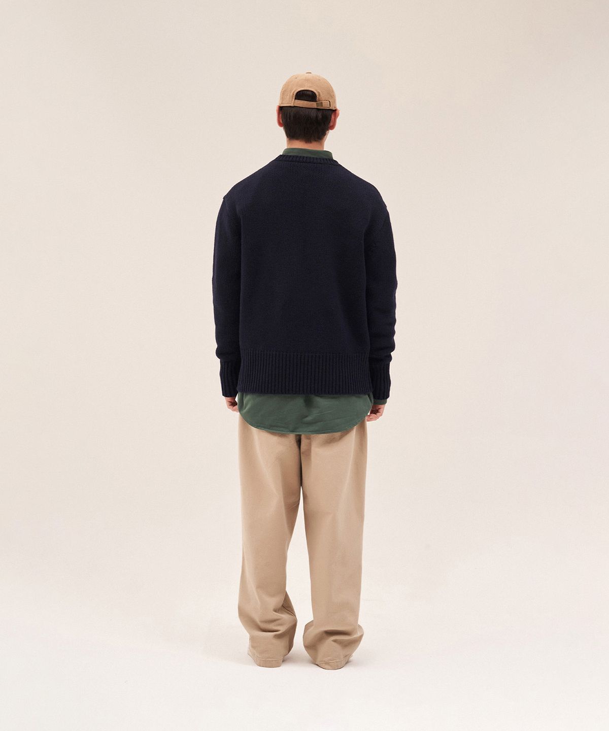 엔와이피(N.Y.P) Crew Neck Sweater (deep blue)