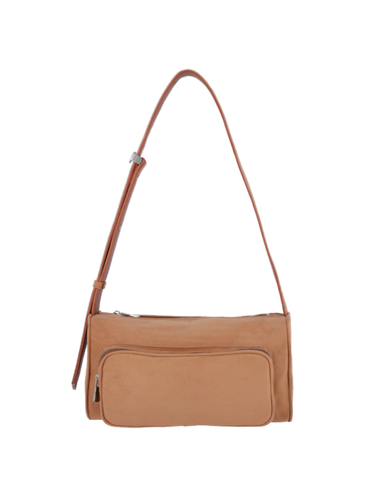 세미코드(SEMICODE) poster pocket bag - suede camel