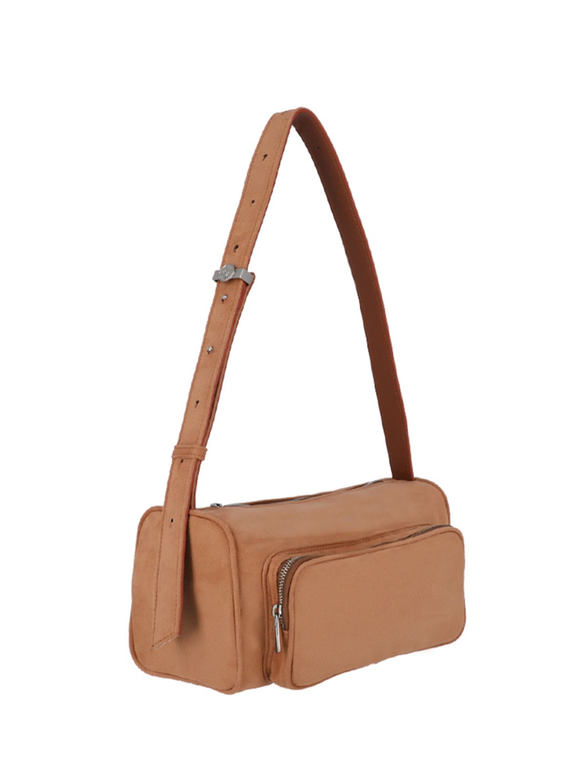 세미코드(SEMICODE) poster pocket bag - suede camel
