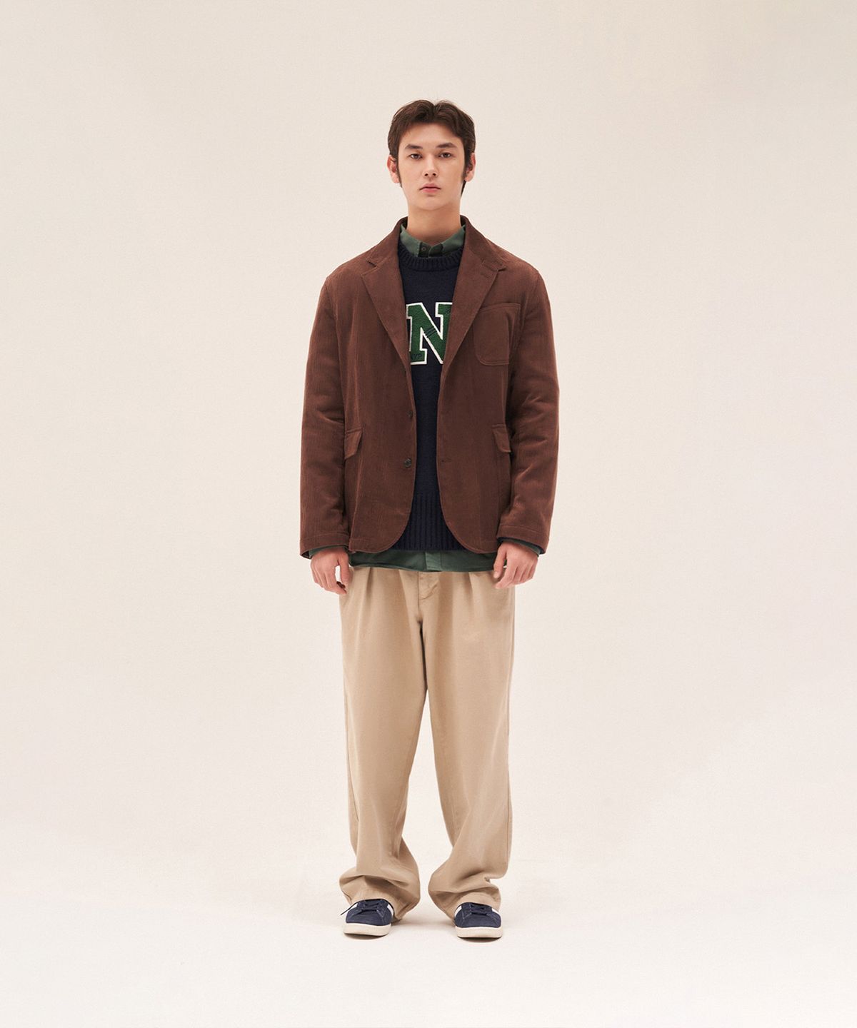 엔와이피(N.Y.P) Corduroy Utility Jacket (university brown)