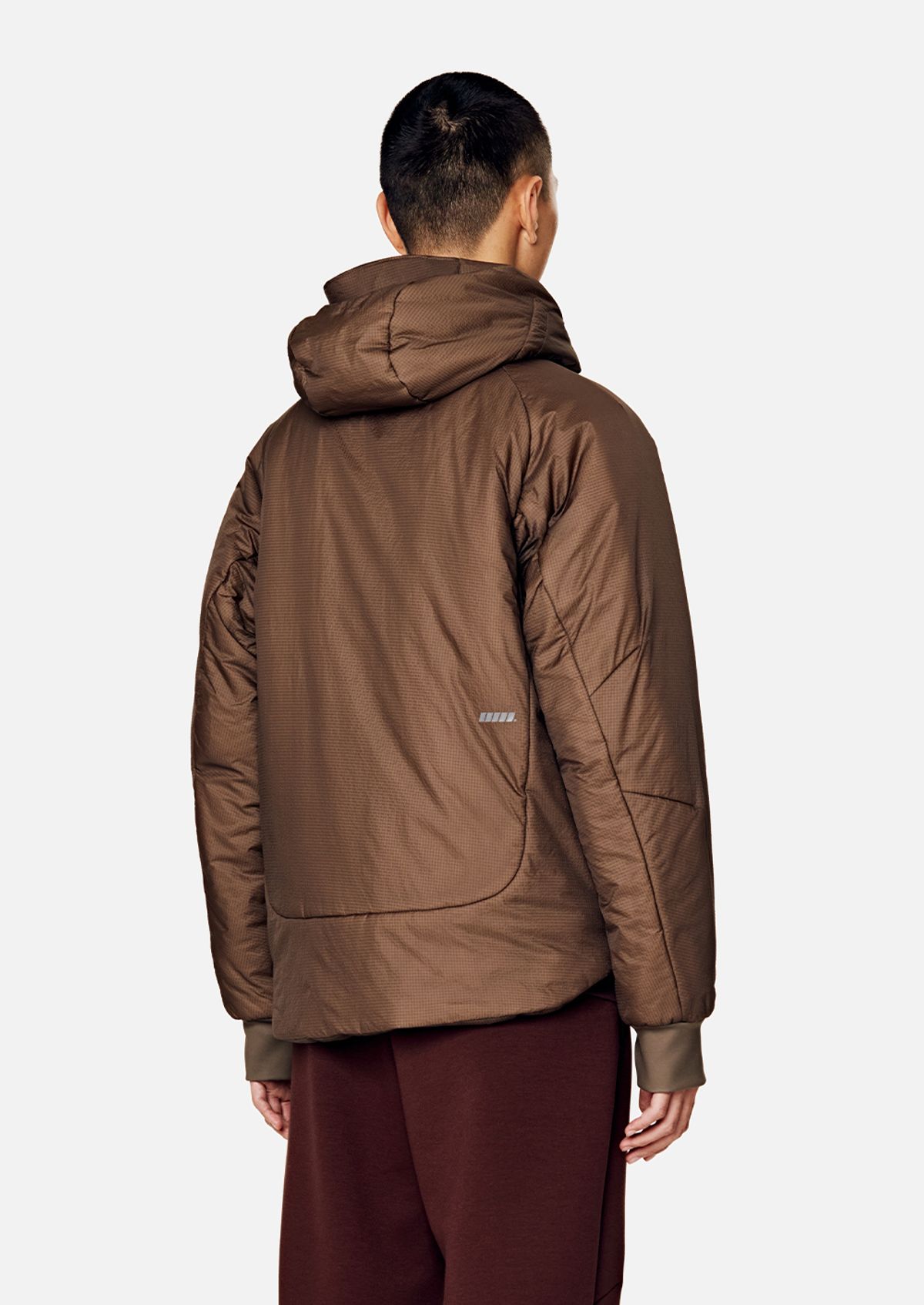 칼렉(KALEG) UNISEX RACING HYBRID DOWN JACKET DARK BEIGE