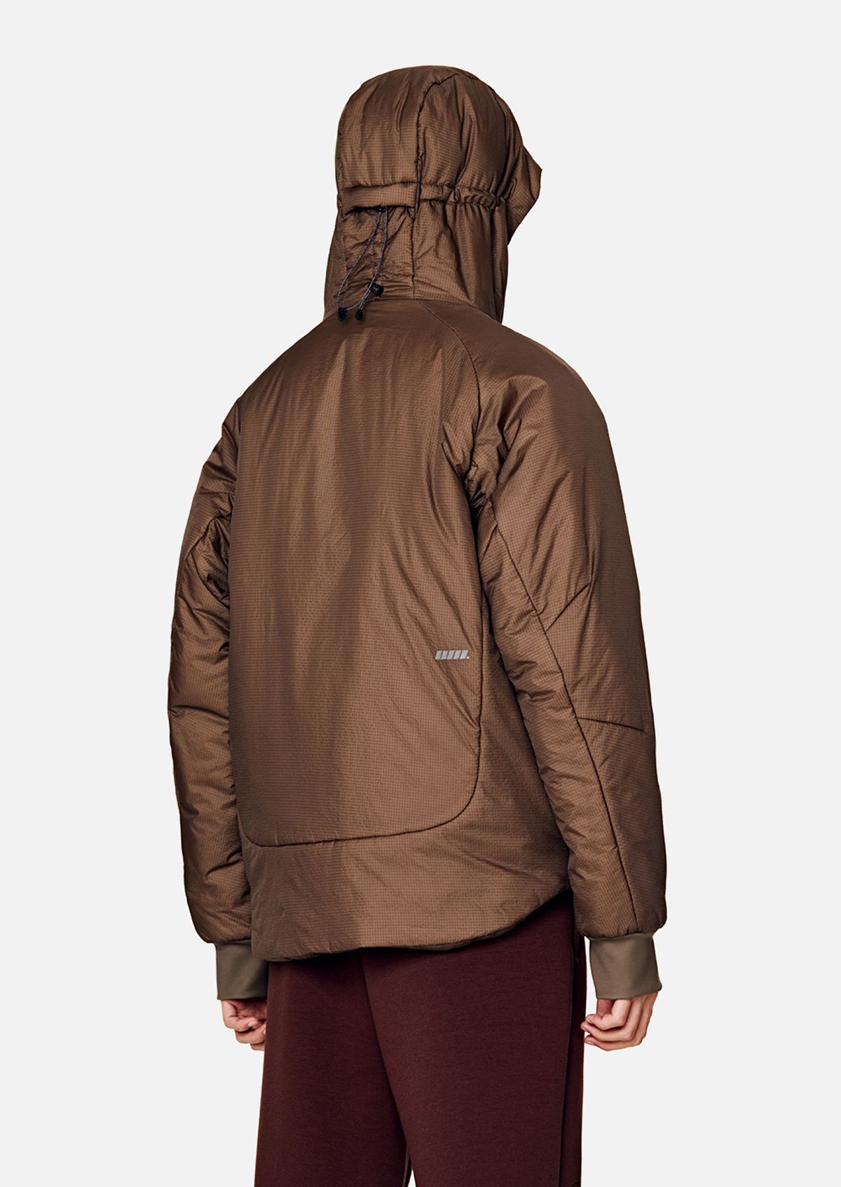 칼렉(KALEG) UNISEX RACING HYBRID DOWN JACKET DARK BEIGE