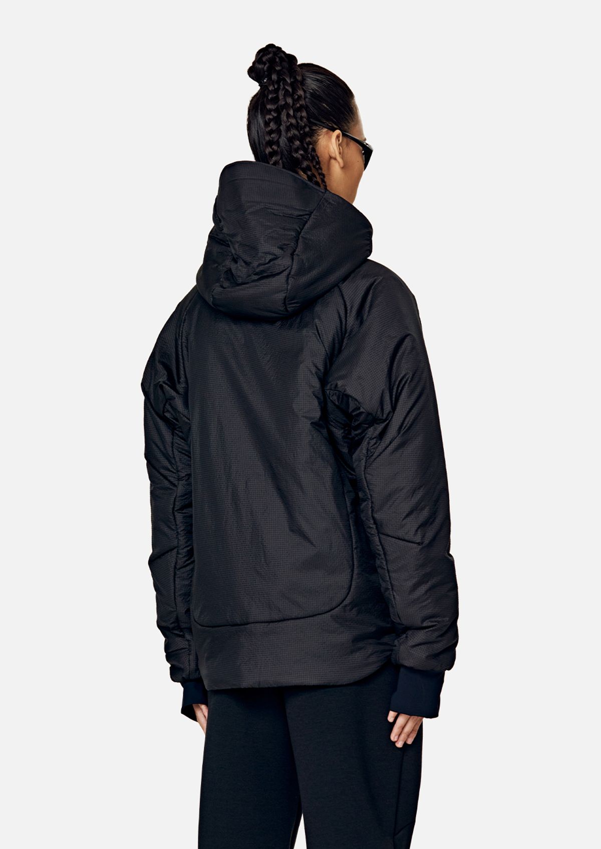 칼렉(KALEG) UNISEX RACING HYBRID DOWN JACKET BLACK