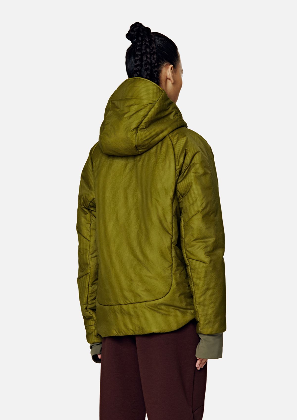 칼렉(KALEG) UNISEX RACING HYBRID DOWN JACKET YELLOW GREEN