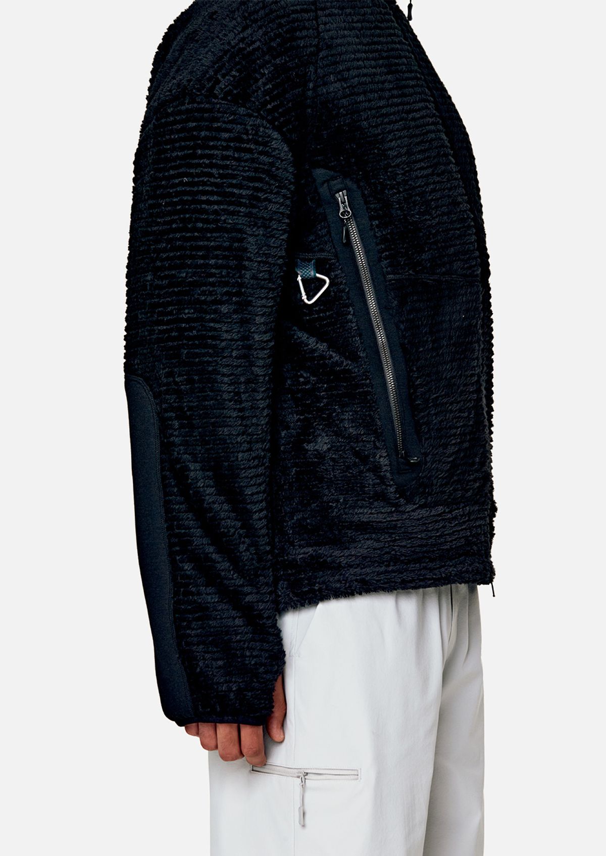 칼렉(KALEG) MENS WARM UP FLEECE JACKET BLACK